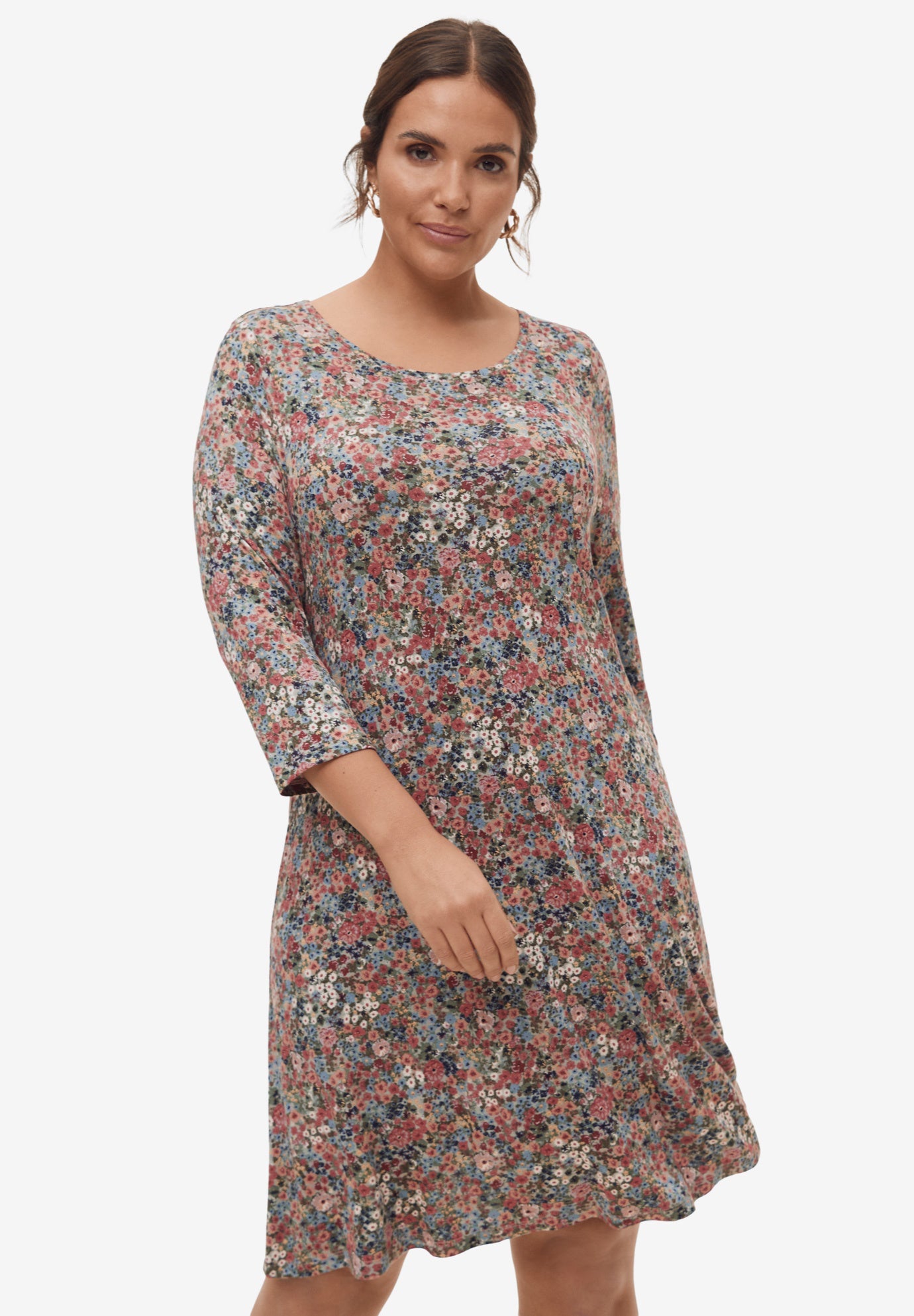 Madison Knit Three-Quarter Sleeve Dress image number 0