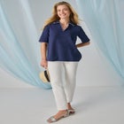 Stretch Cotton Polo Tee image number null