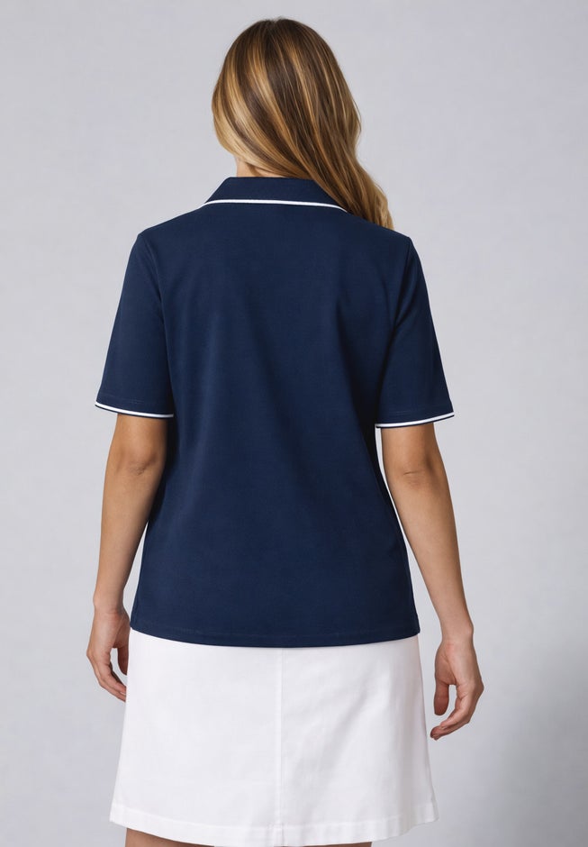 Stretch Cotton Polo Tee image number 2