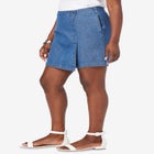 Classic Cotton Denim Skort image number null