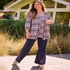 Jacquard Cardigan & Tank One Piece Top image number null