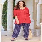 Mandarin Collar Gauze Tunic image number null