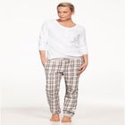 Long Sleeve Henley Sleep Tee image number null