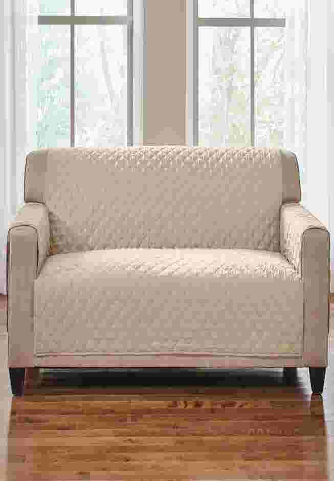 BH Studio Water-Repellent Microfiber Loveseat Protector image number 0