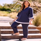 Crepe Knit Pull-On Pant image number null