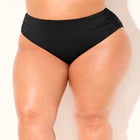 Side Shirred High Waist Swim Brief image number null