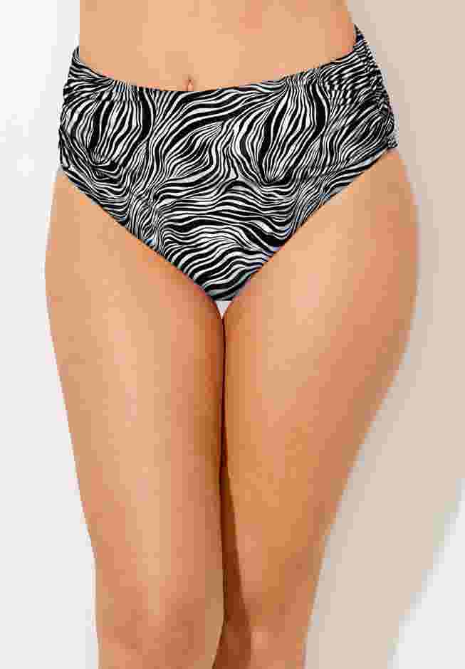 Side Shirred High Waist Swim Brief image number 4