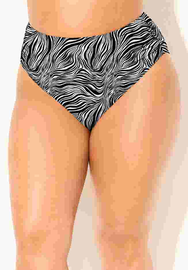 Side Shirred High Waist Swim Brief image number 0