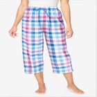 Woven Sleep Capri Pant image number null