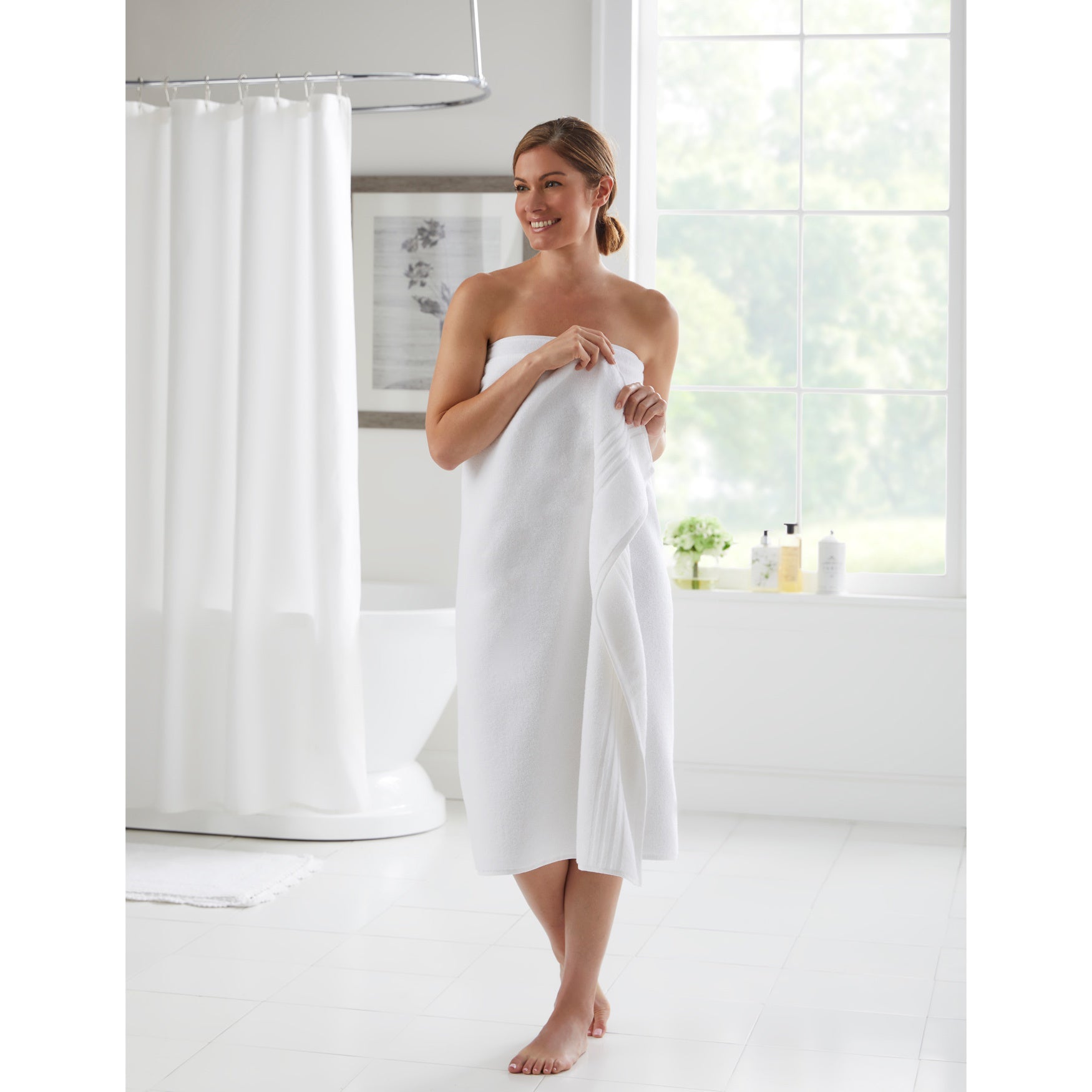 Zero Twist 100% Cotton Oversized Bath Sheet image number 0