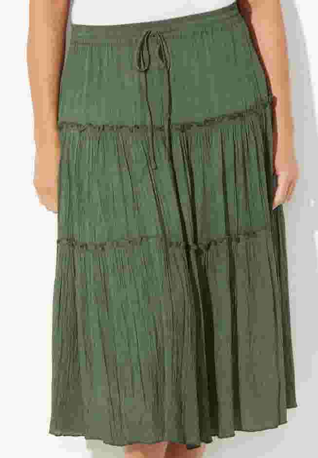 Tiered Midi Skirt image number 3