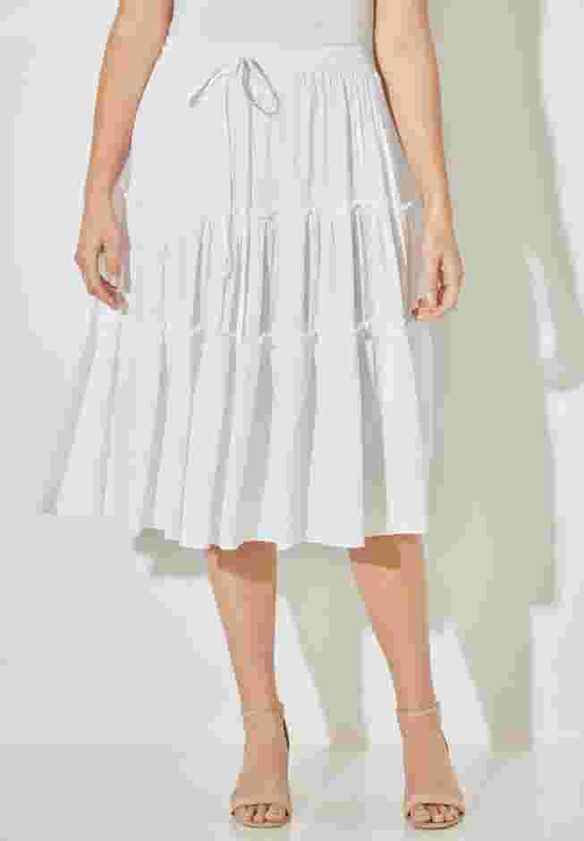 Tiered Midi Skirt image number 0