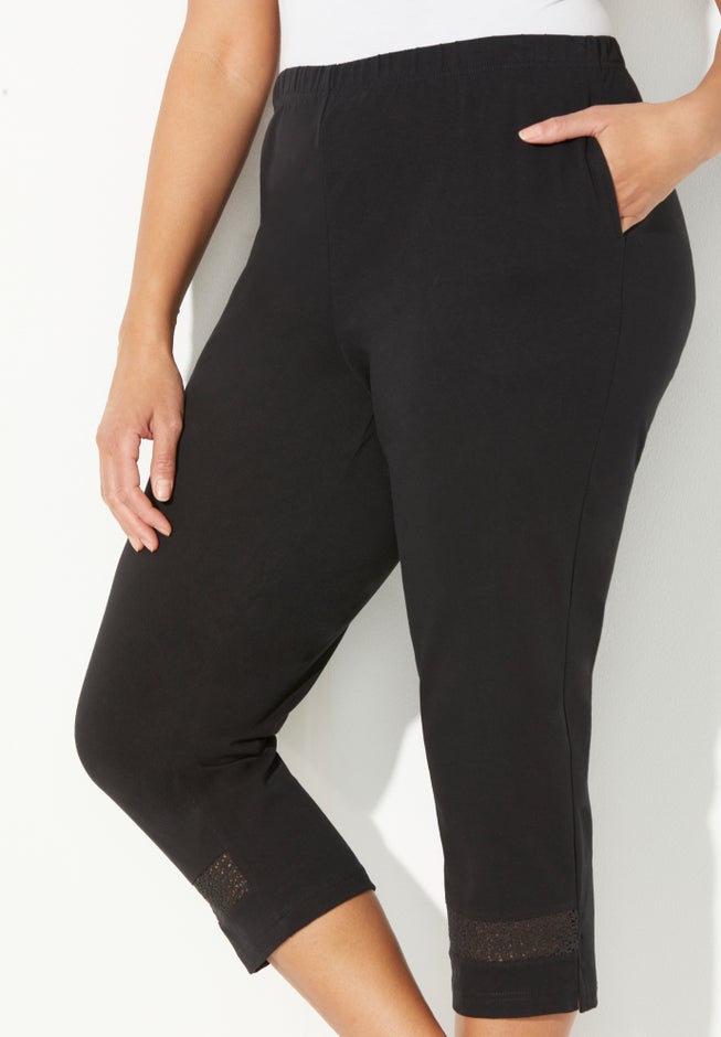 Suprema® Crochet Trim Capri image number 3