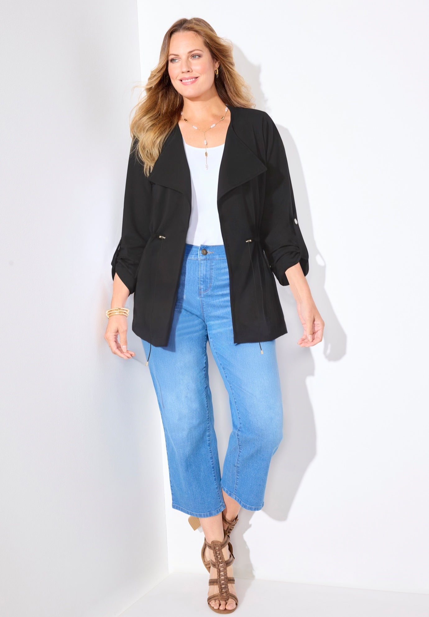 Ponte Utility Jacket image number 0