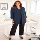 Ponte Knit Blazer image number null