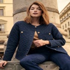 QUITLED DENIM LADY JACKET image number null