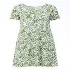 Short Sleeve Fit & Flare Knit Dress image number null