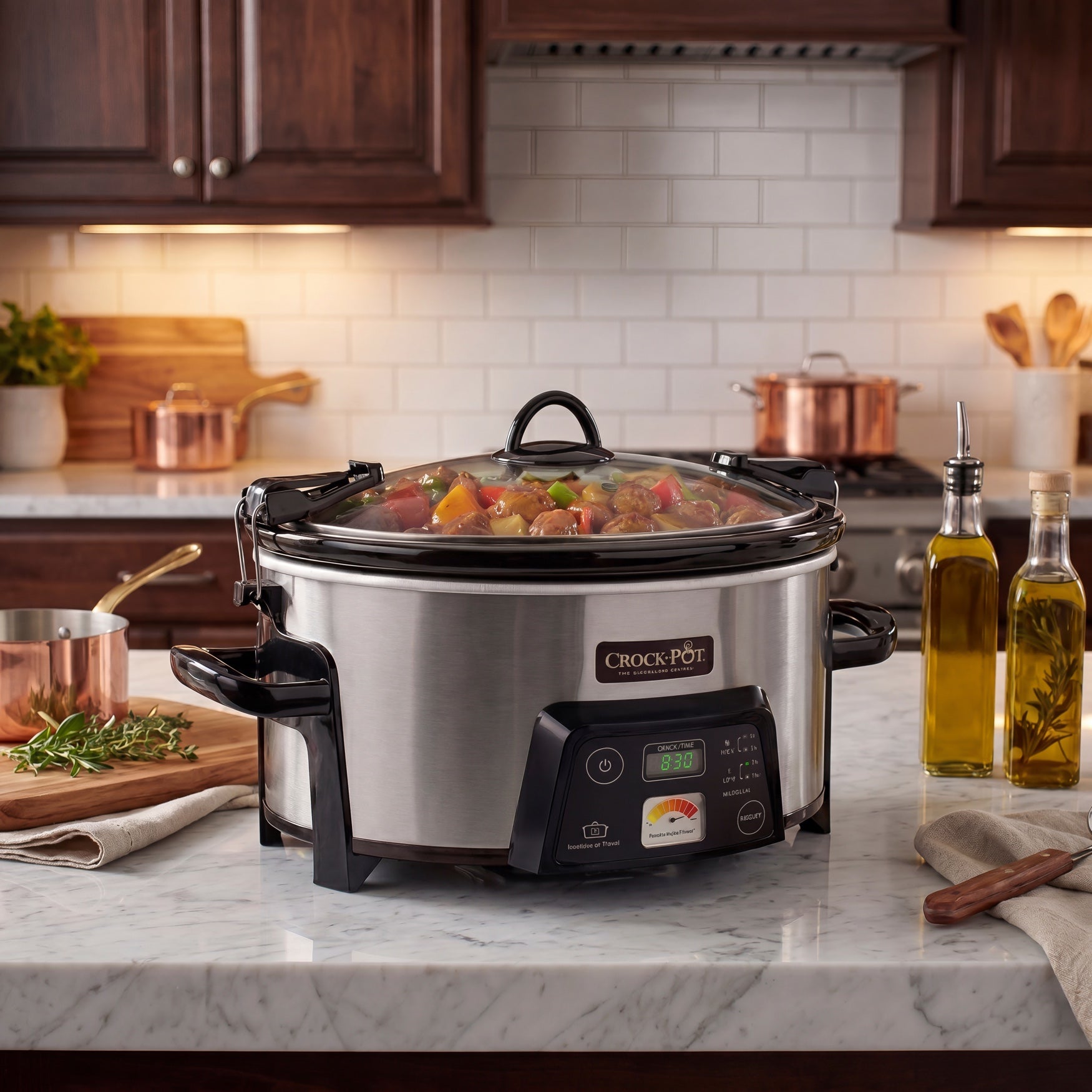 Crock-Pot&reg; Cook & Carry 6-Quart Programmable Slow Cooker image number 1