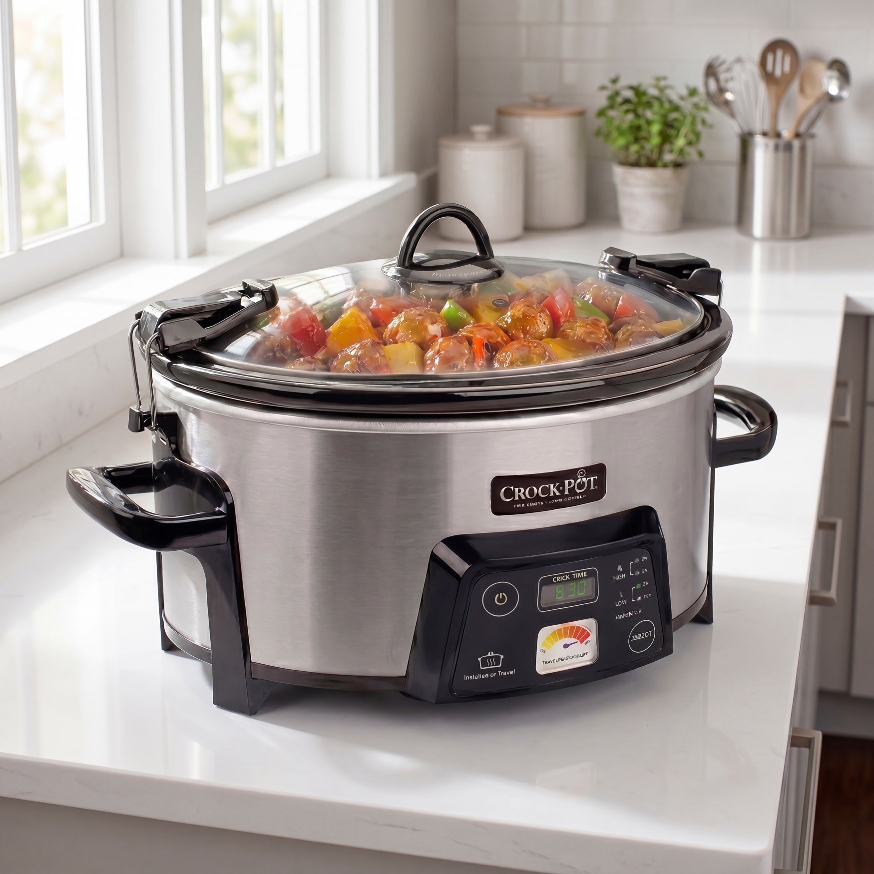Crock-Pot&reg; Cook & Carry 6-Quart Programmable Slow Cooker image number 0