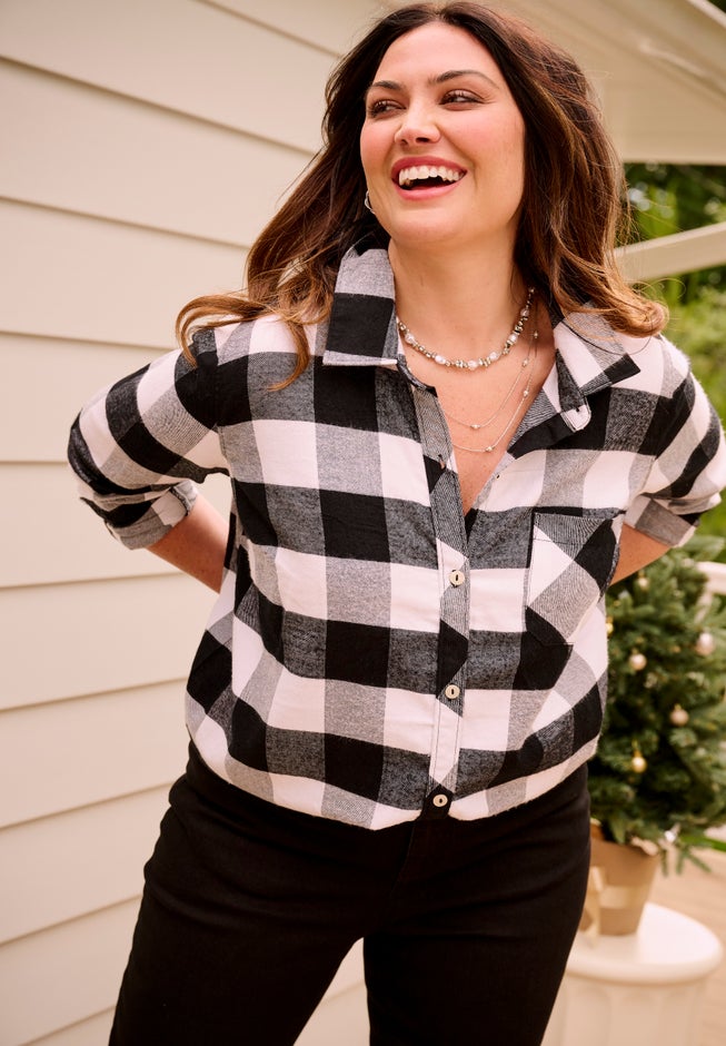 Felicity Brushed Flannel Shirt image number 2