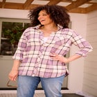 Felicity Brushed Flannel Shirt image number 4