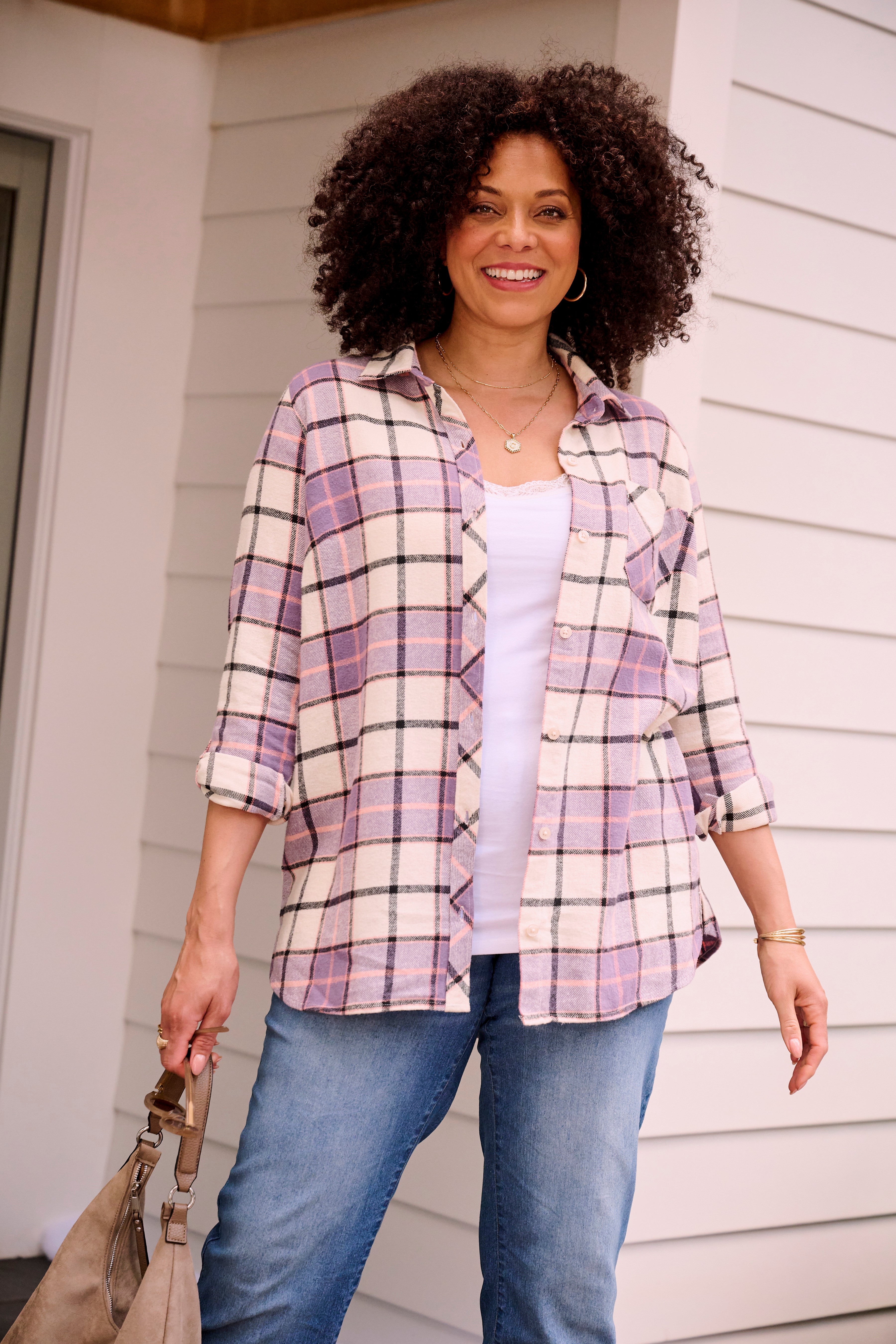Felicity Brushed Flannel Shirt image number 5