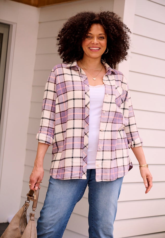 Felicity Brushed Flannel Shirt image number 5