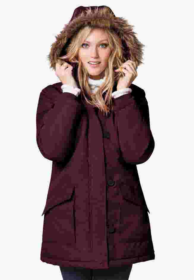 Faux Fur Trim Parka image number 2