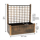 Flower Box With Trellis image number null