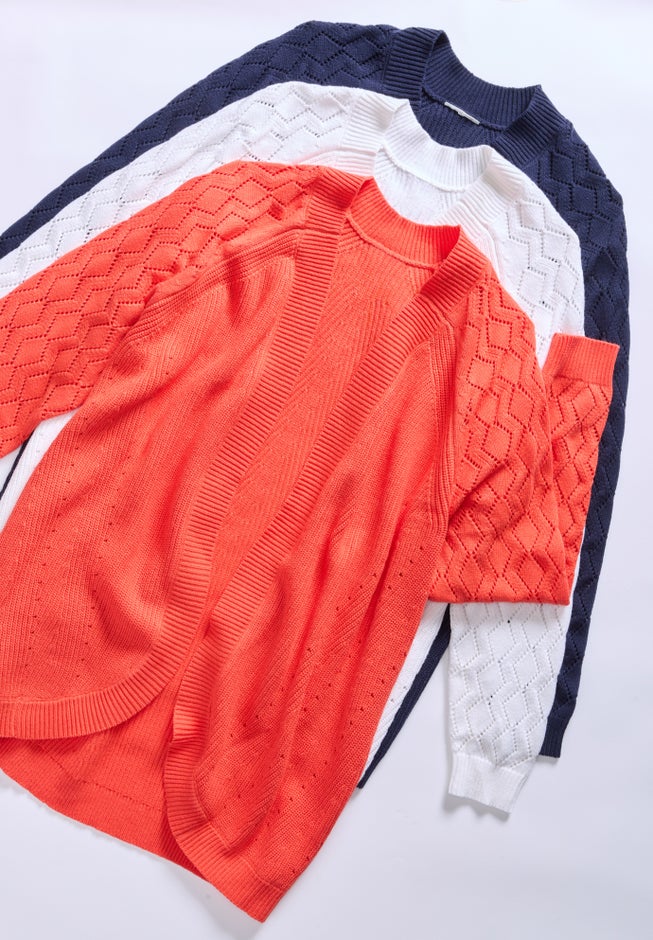 Shaker Stitch Cocoon Cardigan image number 3