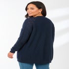 Shaker Stitch Cocoon Cardigan image number null