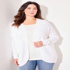 Shaker Stitch Cocoon Cardigan image number null