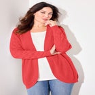 Shaker Stitch Cocoon Cardigan image number null