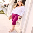 Lattice Trim Peasant Blouse image number null