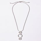 Triple Hoop Pendant Necklace image number null