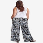 Wide-Leg Soft Pants with Back Elastic image number null