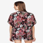 Stretch Knit Scoop Neck Oversized Tunic image number null