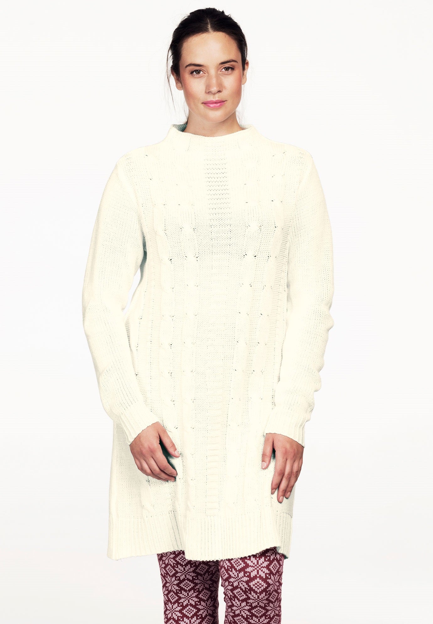 KEYHOLE A-LINE T-SHIRT DRESS image number 1