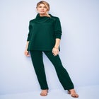 Ponte Split Neck 2-Piece Set image number null