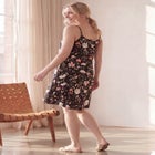 Stretch Jersey Knit A-Line Scoop Neck Tank Dress image number null
