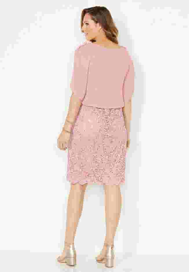 Embellished Open Sleeve Dress image number 1