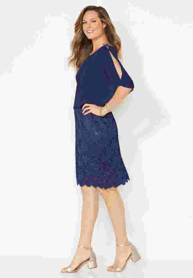 Embellished Open Sleeve Dress image number 2