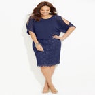 Embellished Open Sleeve Dress image number null