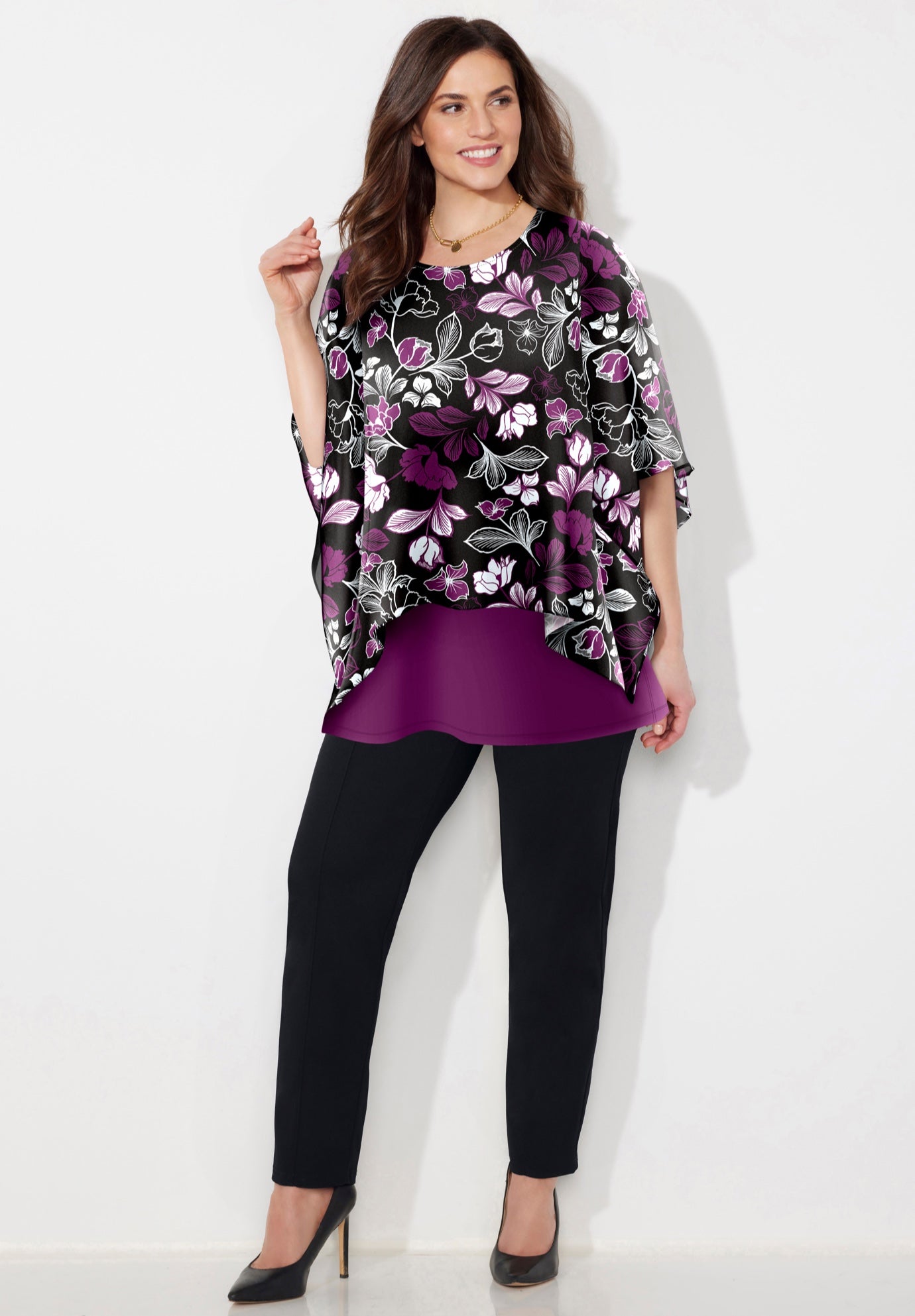 Dolman Sleeve Blouse and Tank Duet image number 0