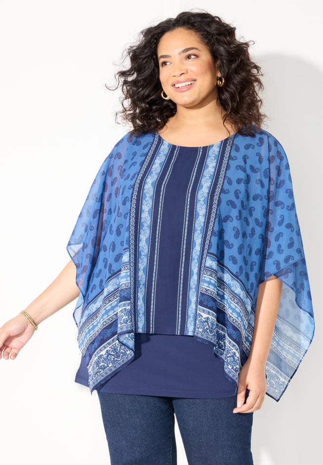 Dolman Sleeve Blouse and Tank Duet image number 3