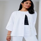 Stretch Knit Crepe Bell Sleeve 2-Piece Set image number null