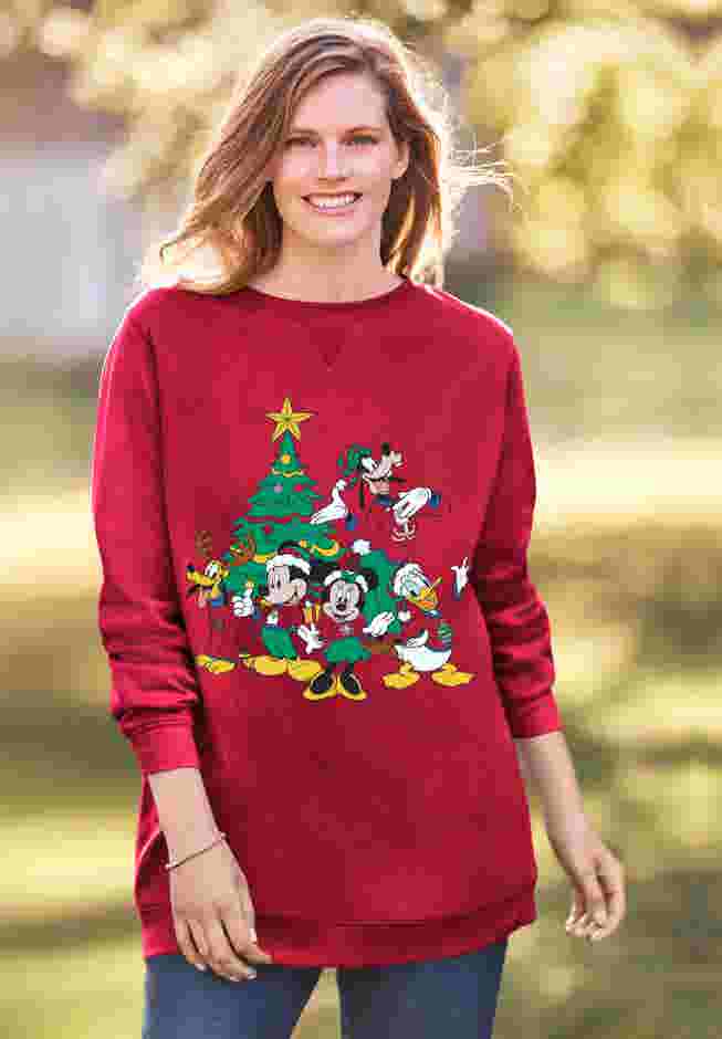Disney Mickey Group Christmas Sweatshirt image number 0