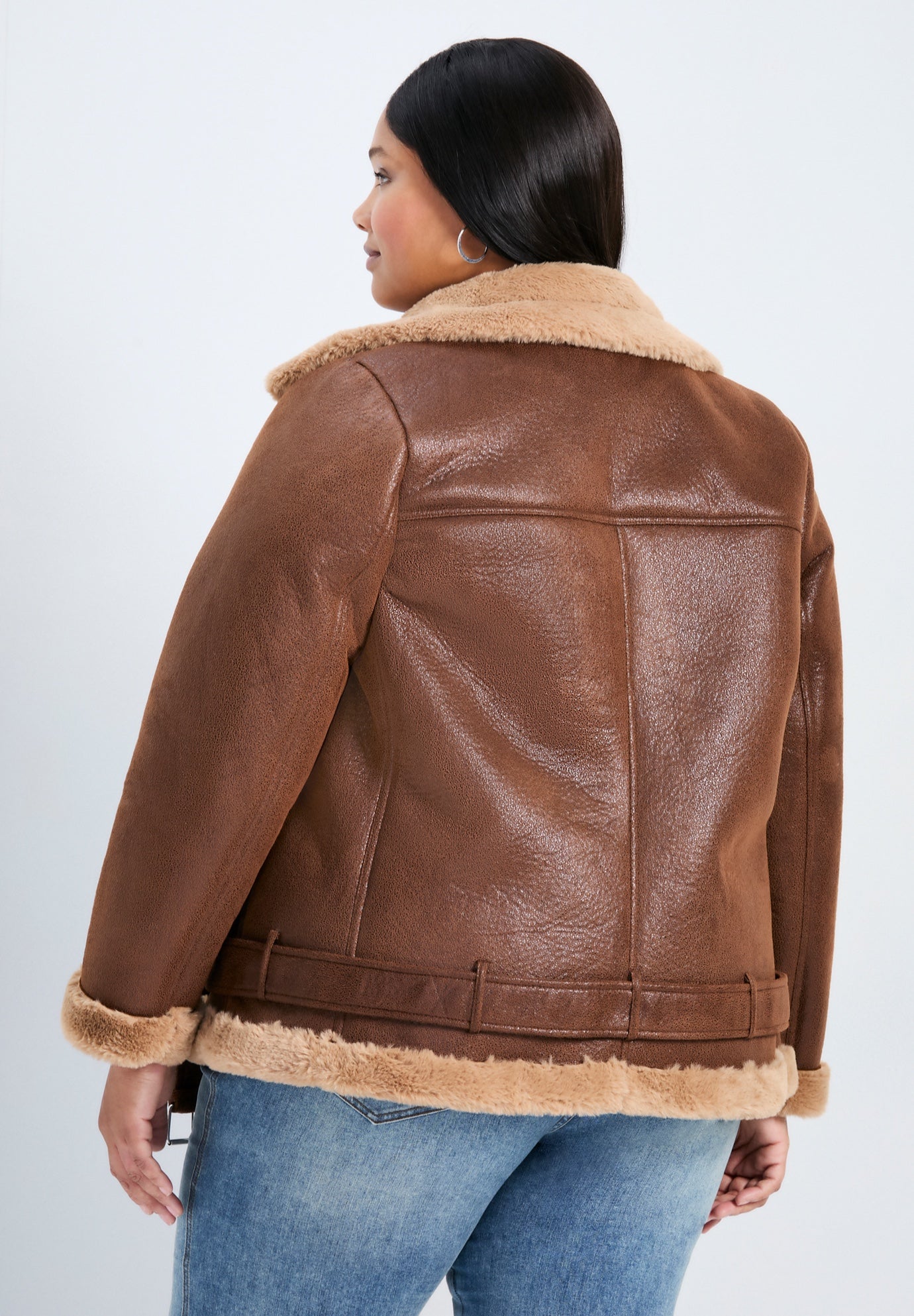 Belted Biker Jacket image number 1