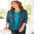 Suprema&reg; 3/4-Sleeve Cardigan image number null