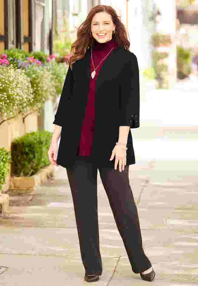 Suprema® 3/4-Sleeve Cardigan image number 0